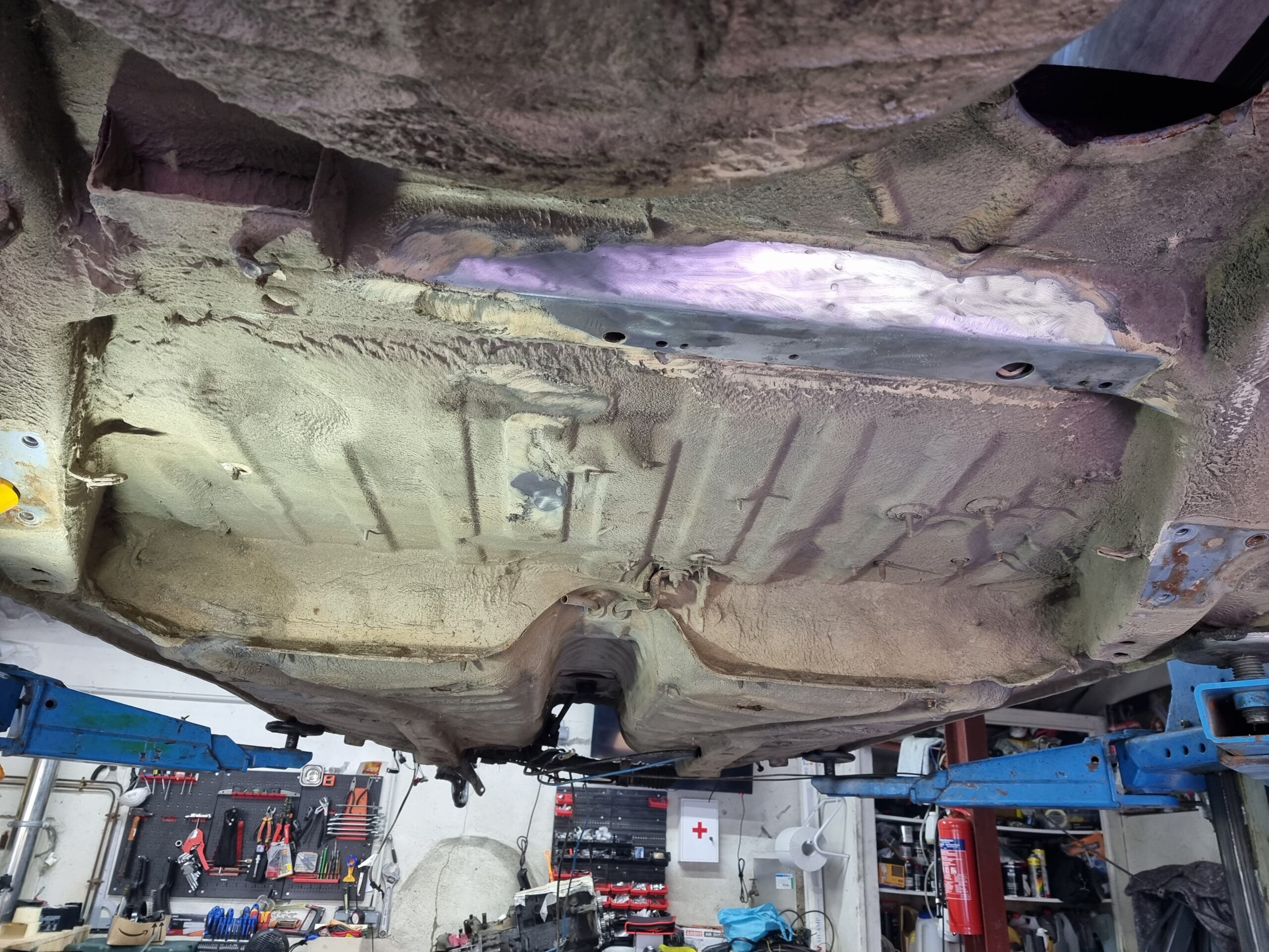 Dessous de caisse Golf MK2 en décapage