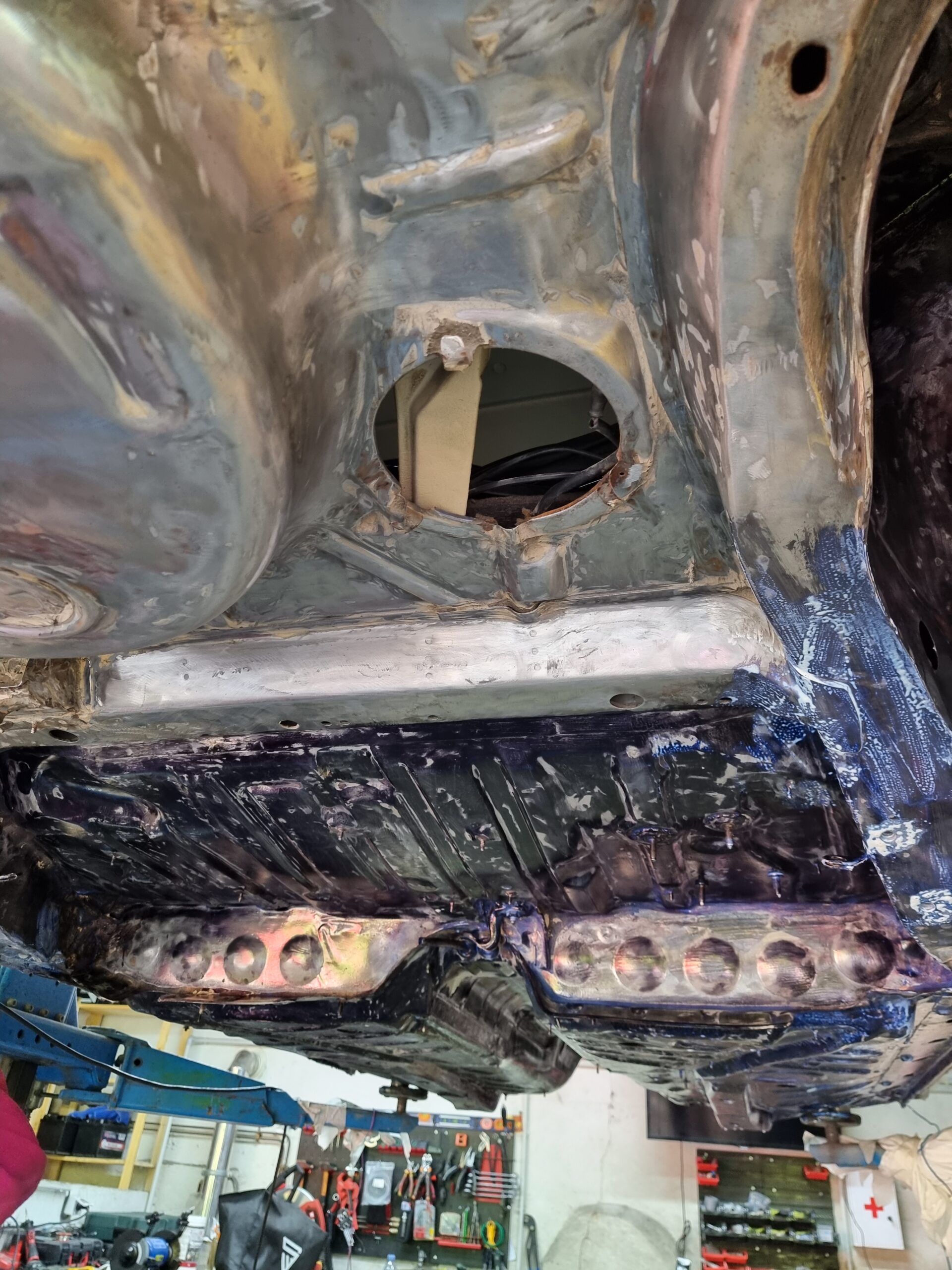 Dessous de caisse Golf MK2 en décapage